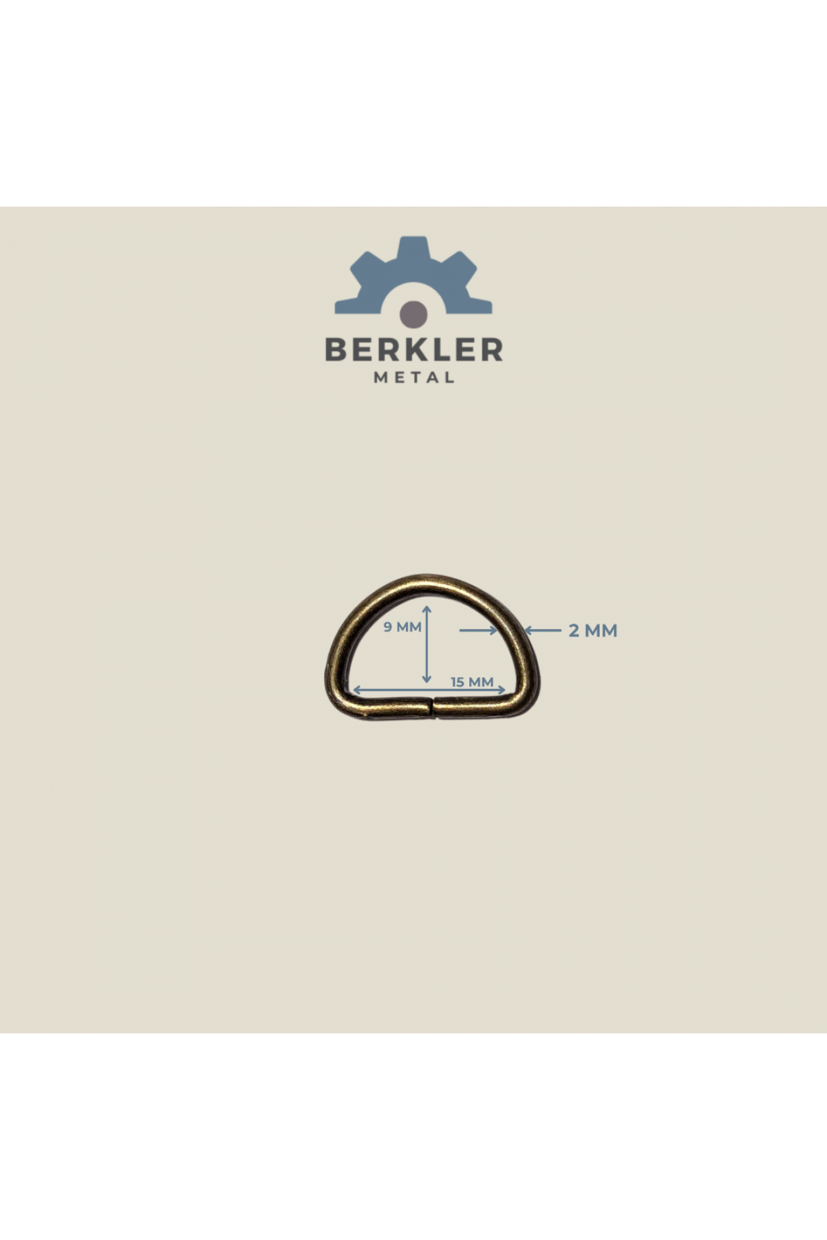 1.5 cm * 2 mm D Halka antik sarı renk