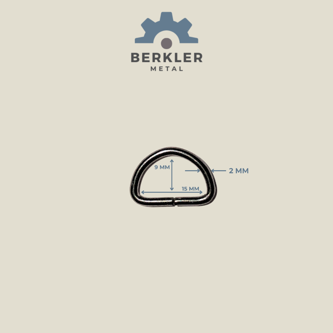 1.5 cm * 2 mm D Halka füme renk