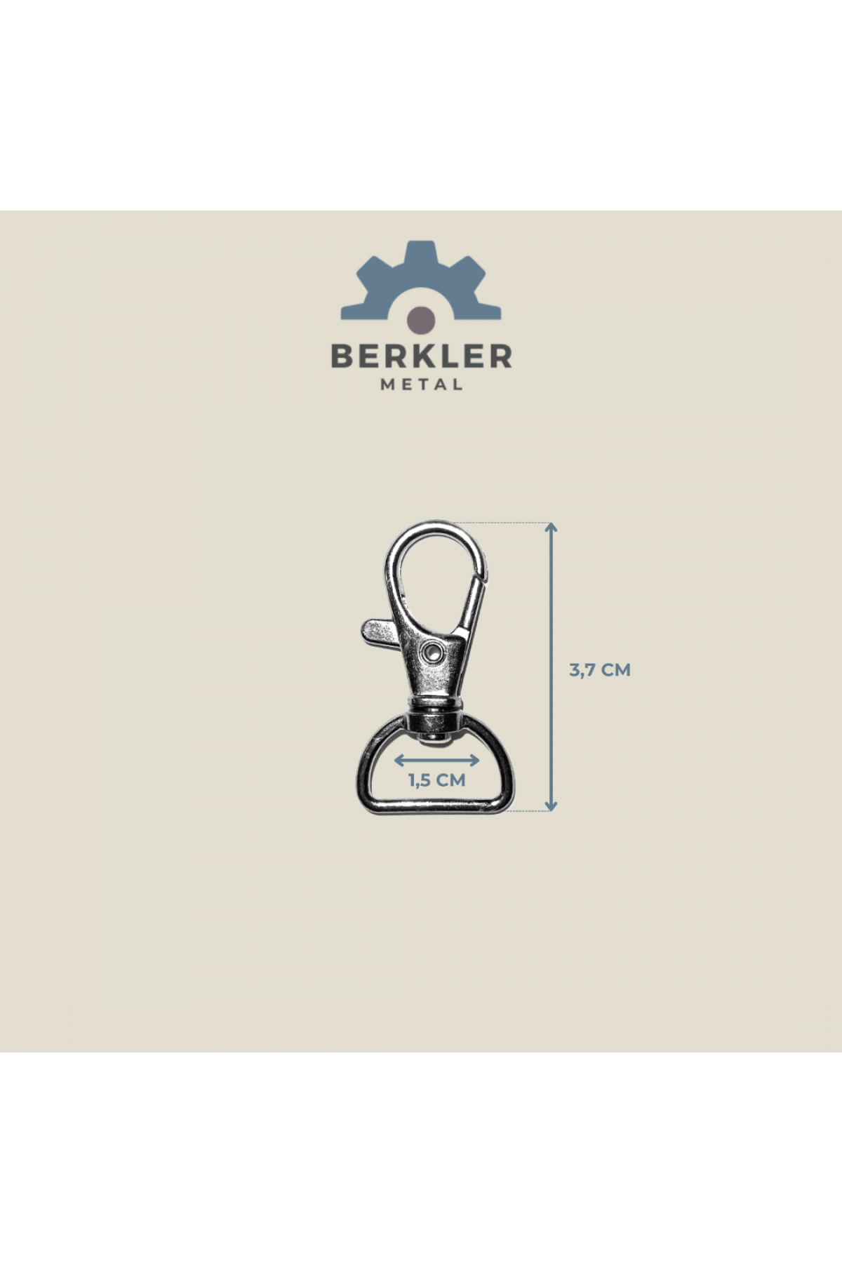 1,5 cm. Paris Kanca 3,7 cm metal renk