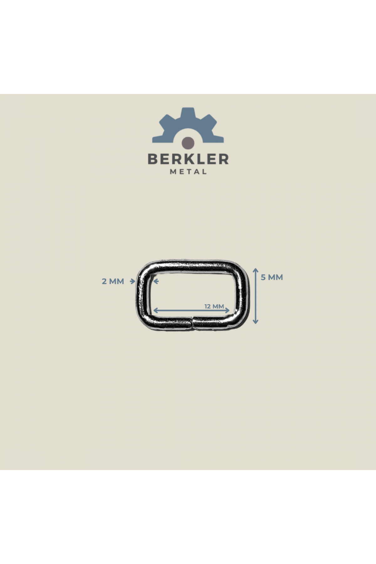12 mm * 5 mm * 2 mm çerçeve metal renk