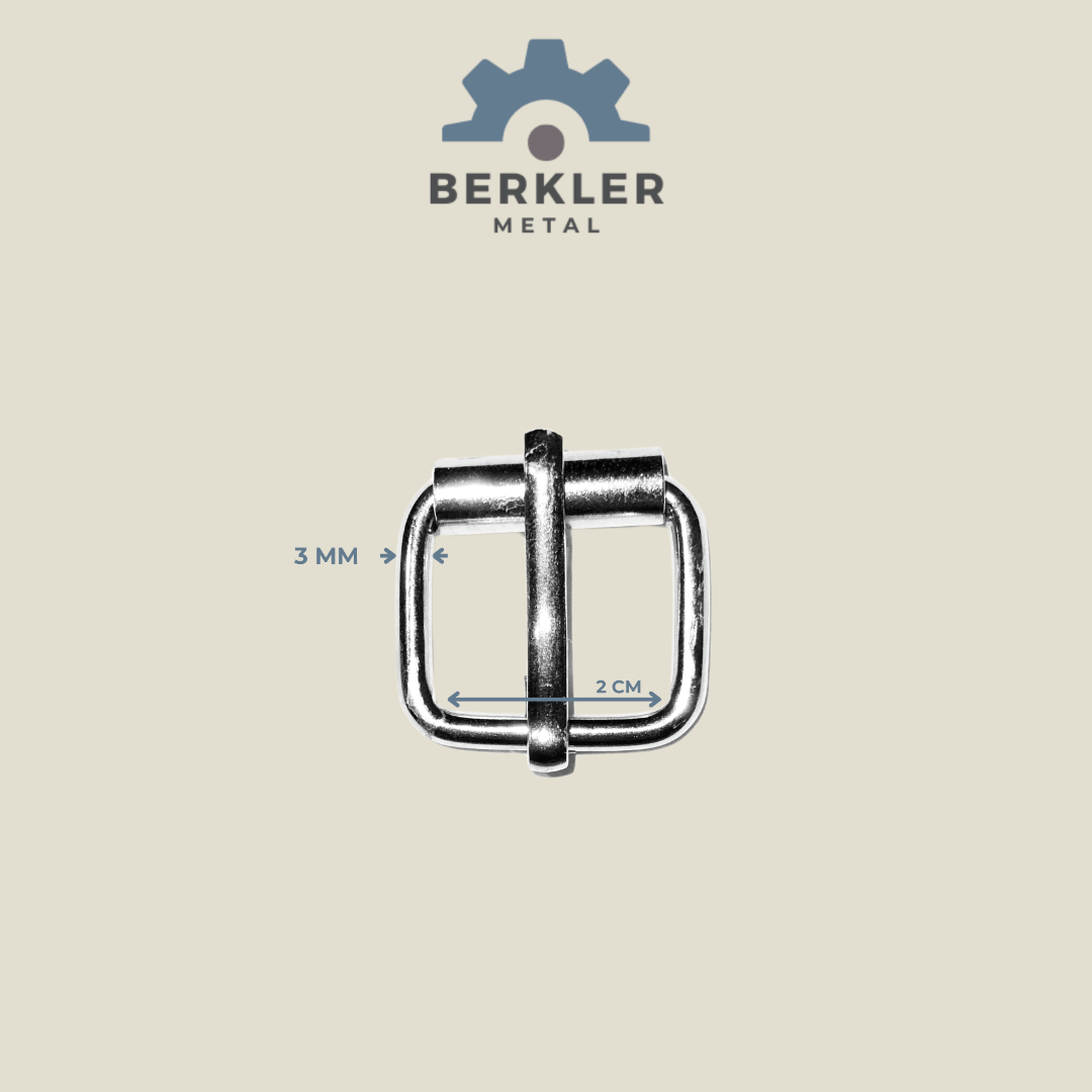 2 cm * 3 mm makaralı toka metal renk