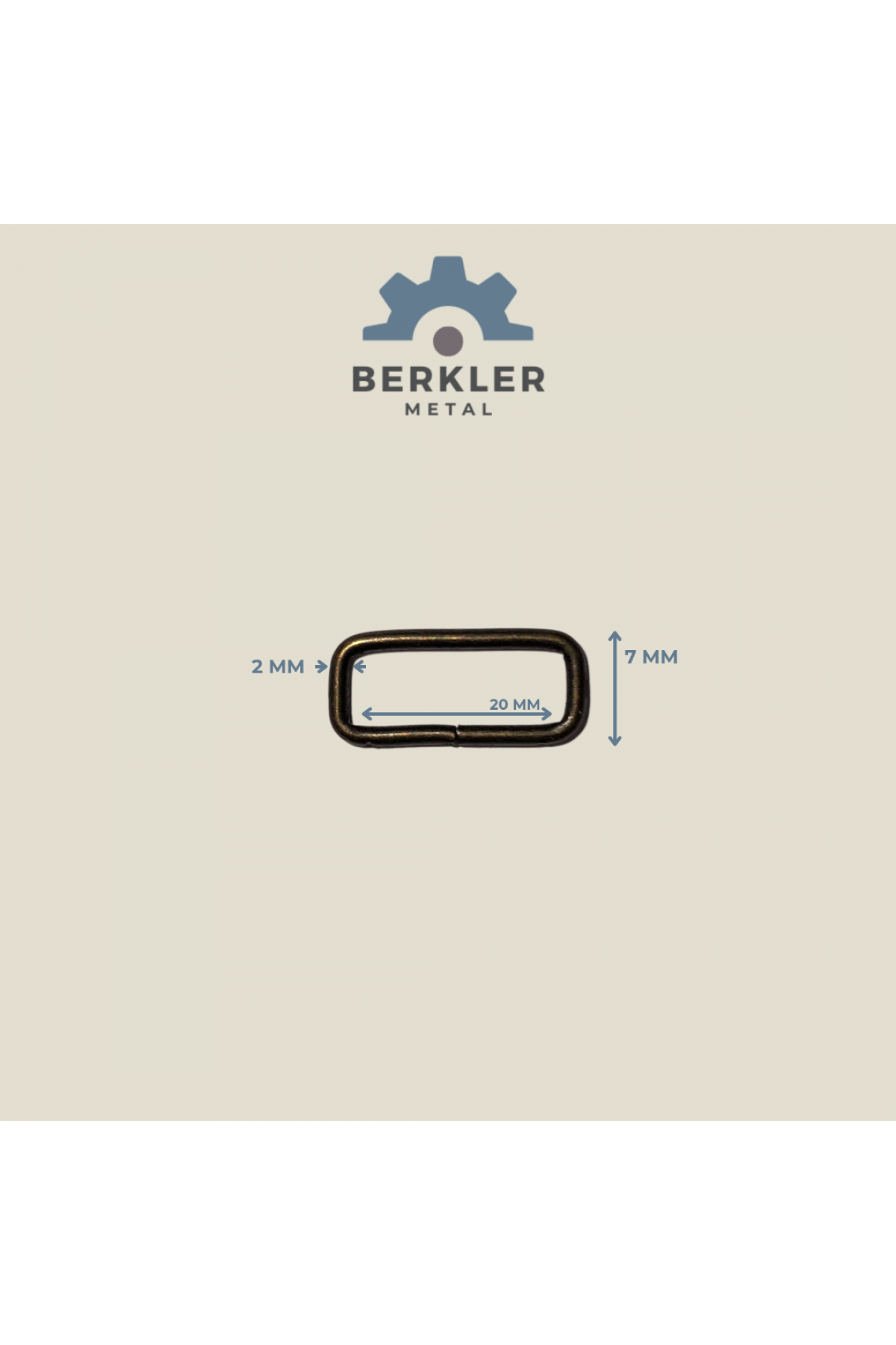 20 mm * 7 mm * 2 mm çerçeve antik sarı renk