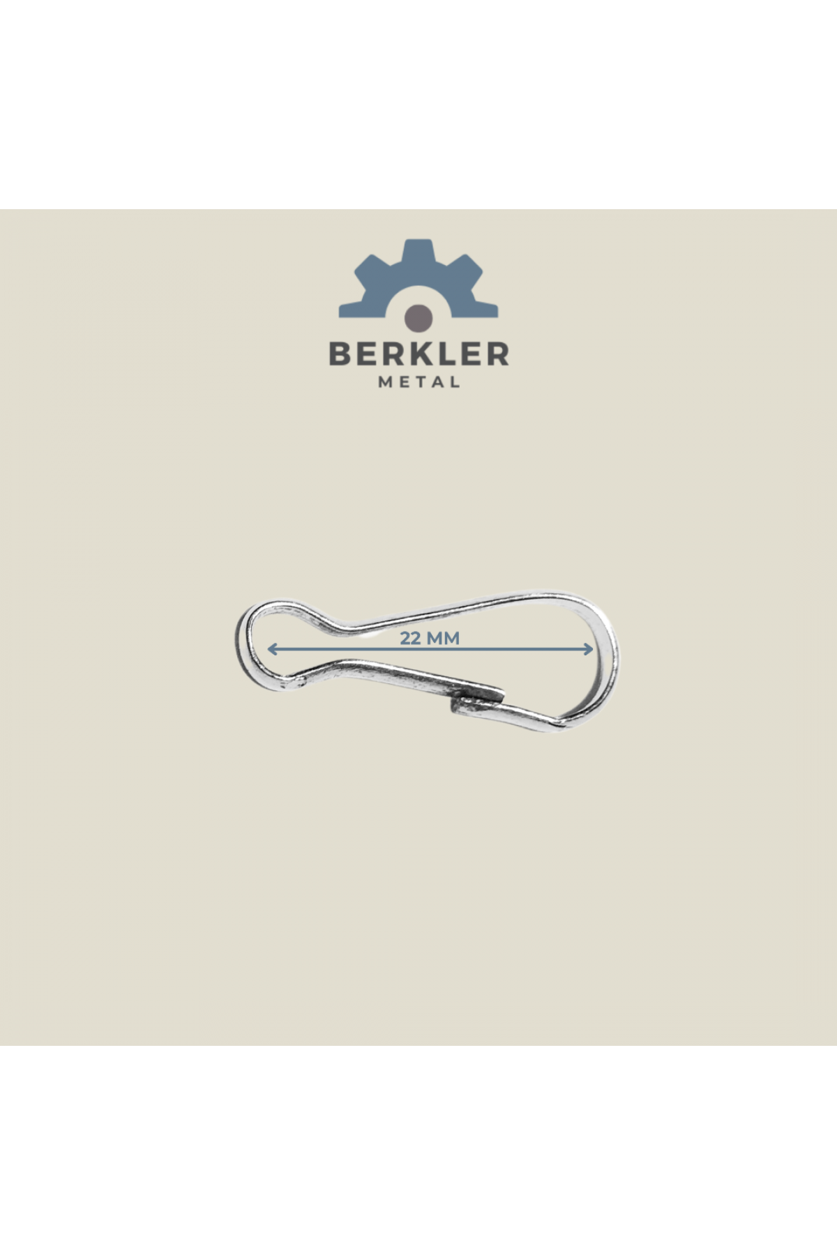 22 mm tel kanca metal renk