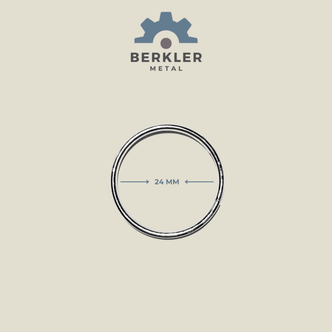 24 mm çift sargı anahtarlık halkası