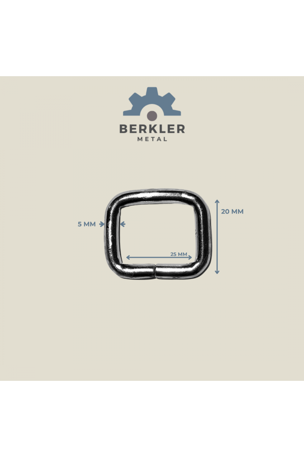 25 mm * 20 mm * 5 mm çerçeve metal renk