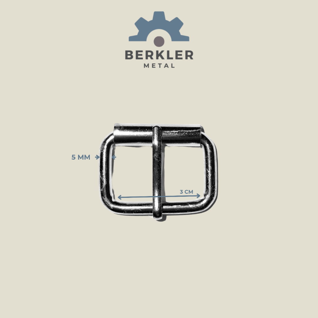 3 cm * 5 mm makaralı toka metal renk