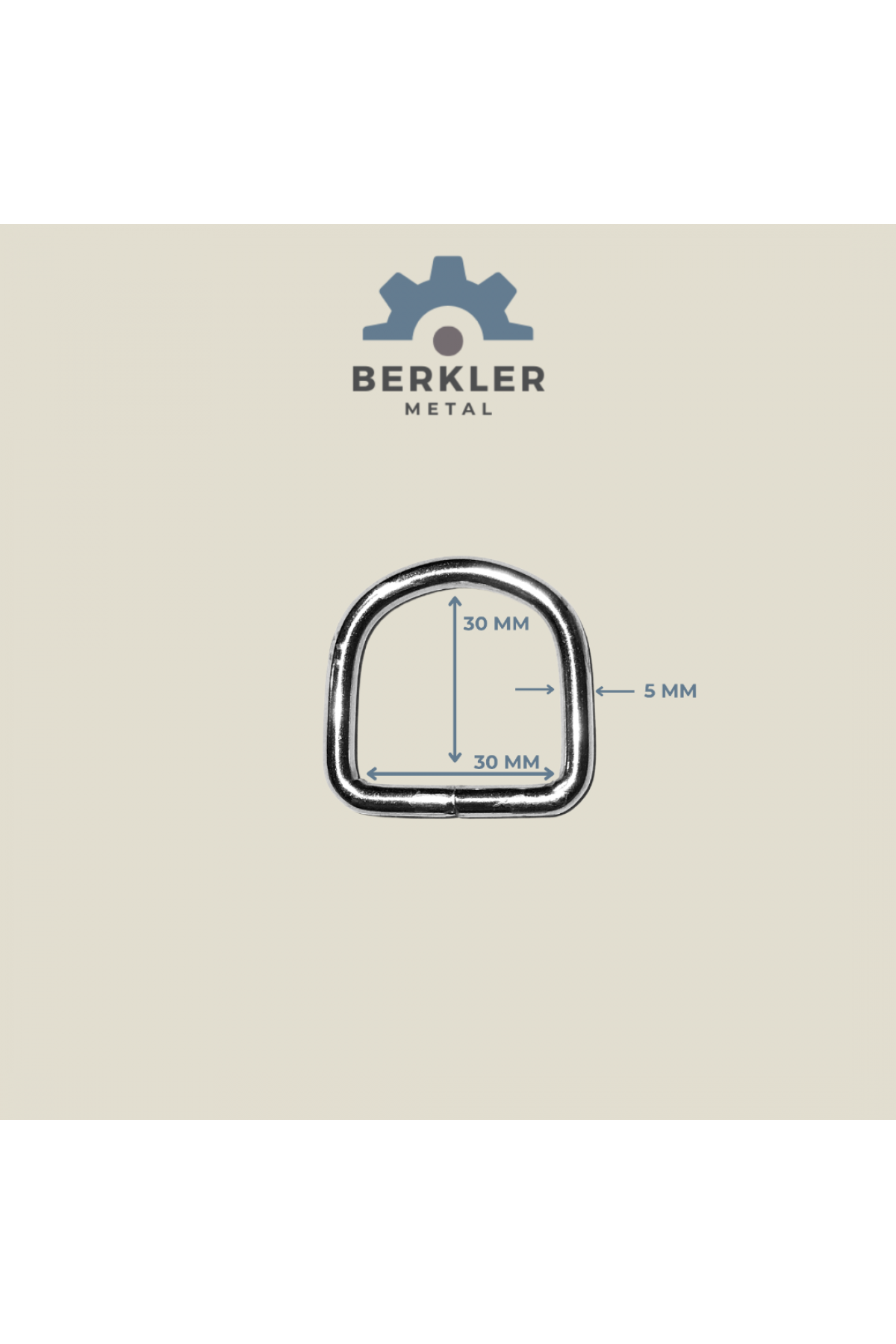 30 mm * 30 mm * 5 mm D Kaynaklı Halka metal renk