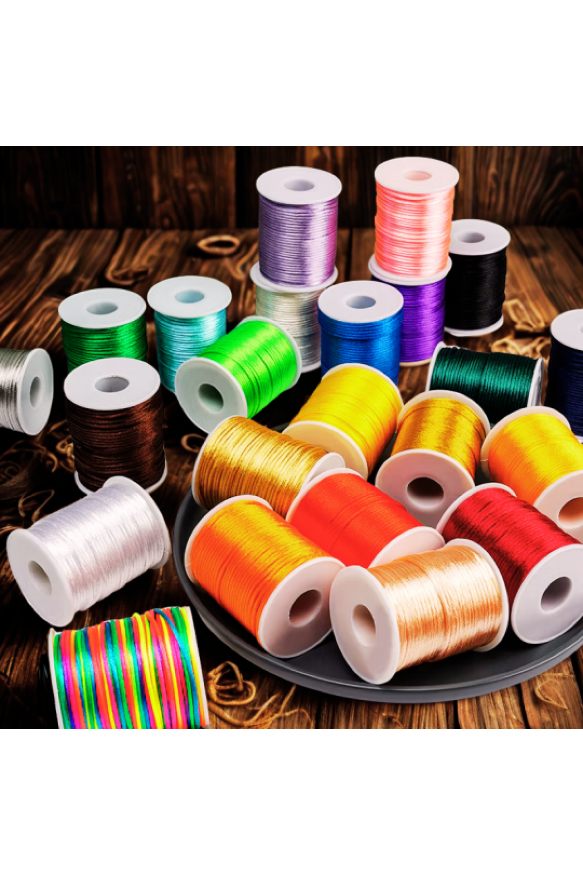 ince floş kolye ve bileklik ipi Bobin Satış