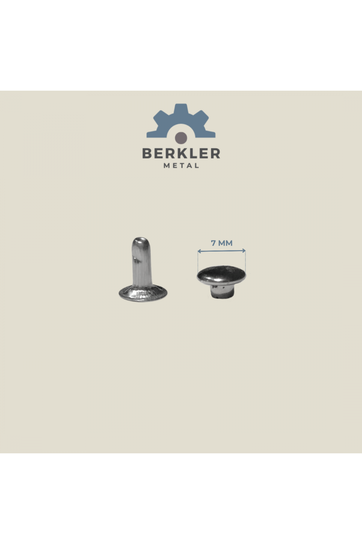 33 rivet trok 7 mm metal renk