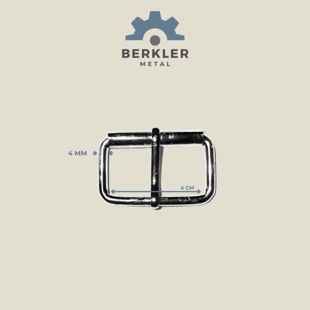 4 cm * 4 mm makaralı toka metal renk