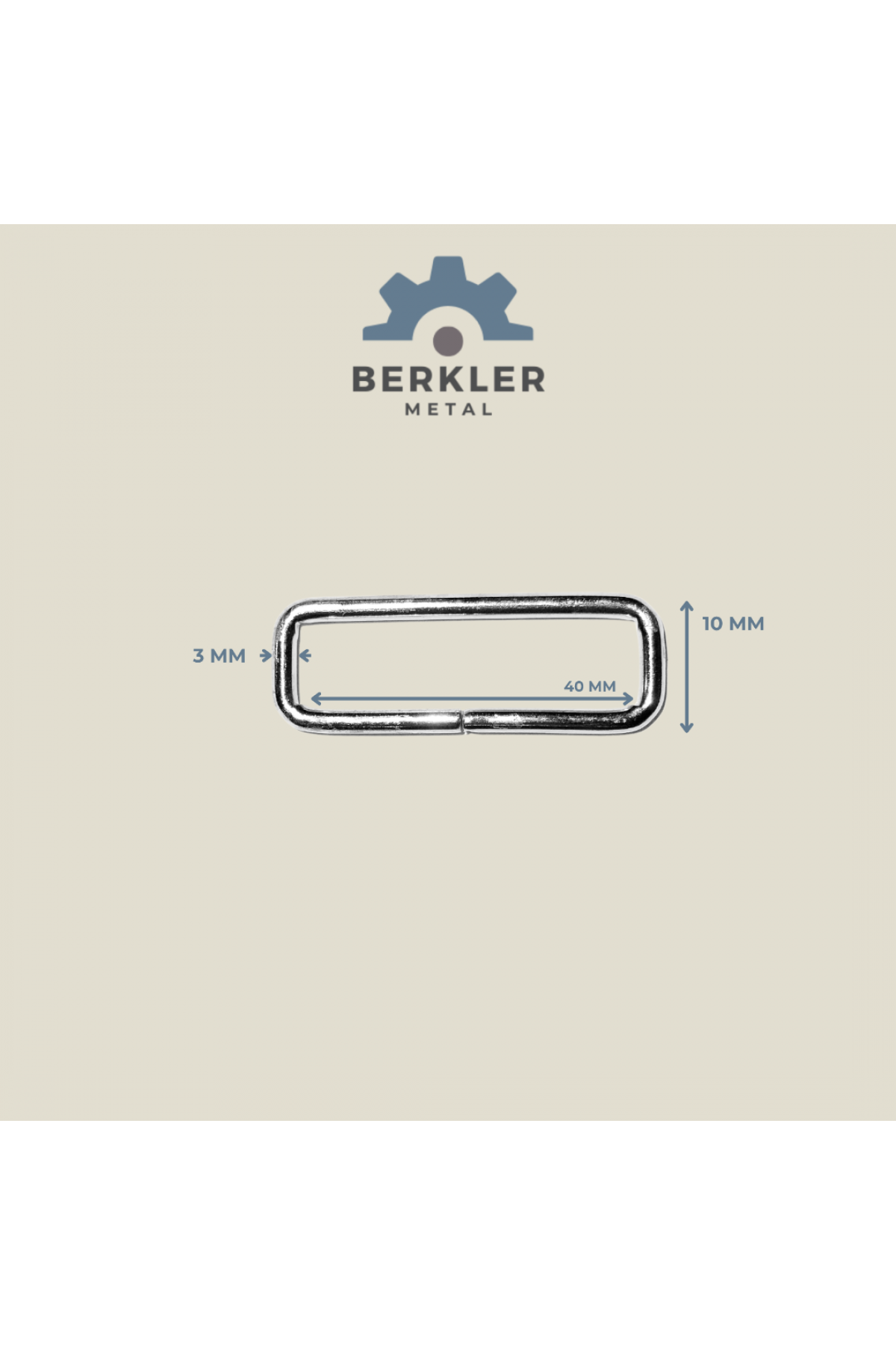 40 mm * 10 mm * 3 mm çerçeve metal renk