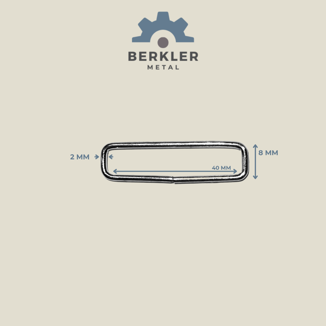 40 mm * 8 mm * 2 mm çerçeve metal renk