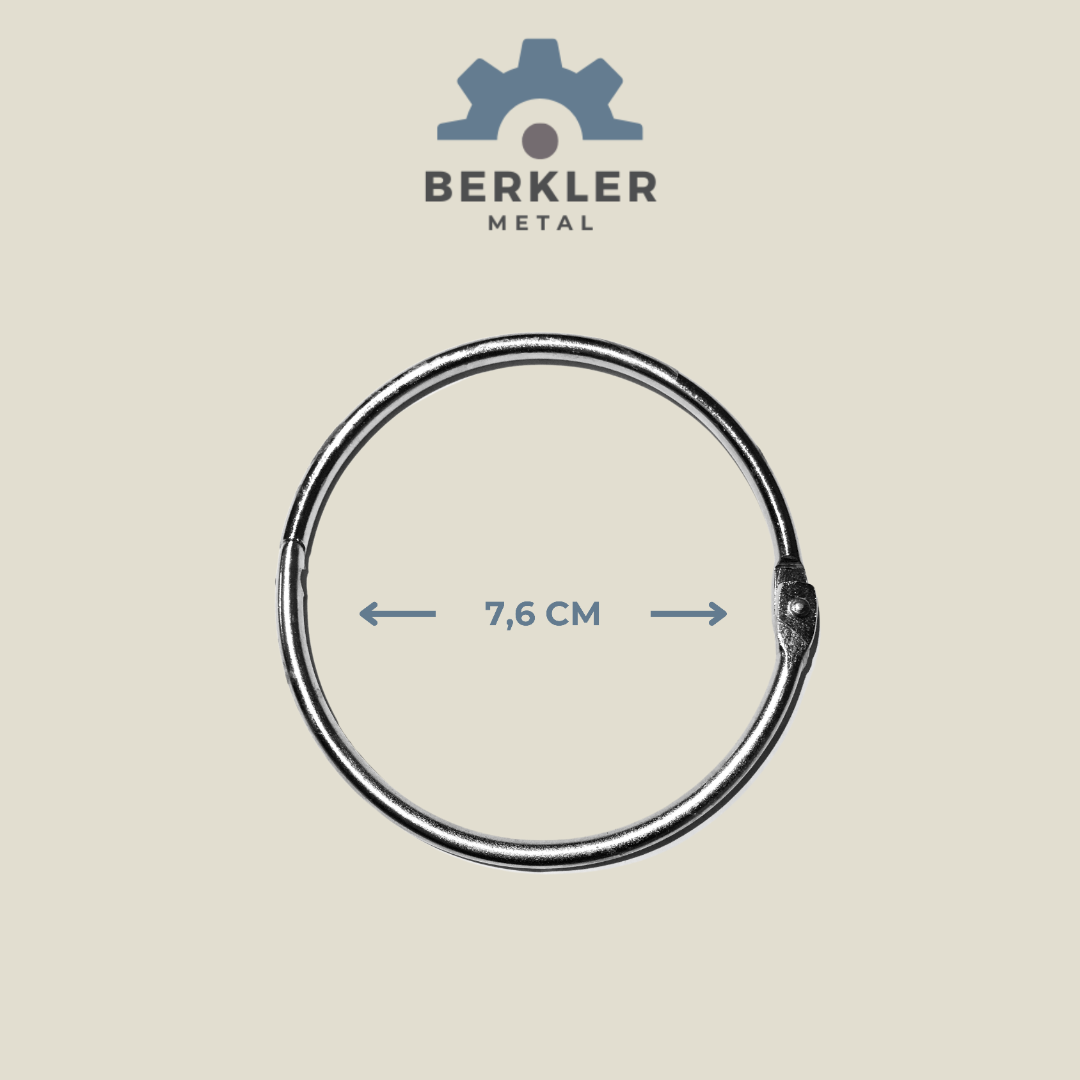 7,6 cm kilitli halka ciltleme halkası