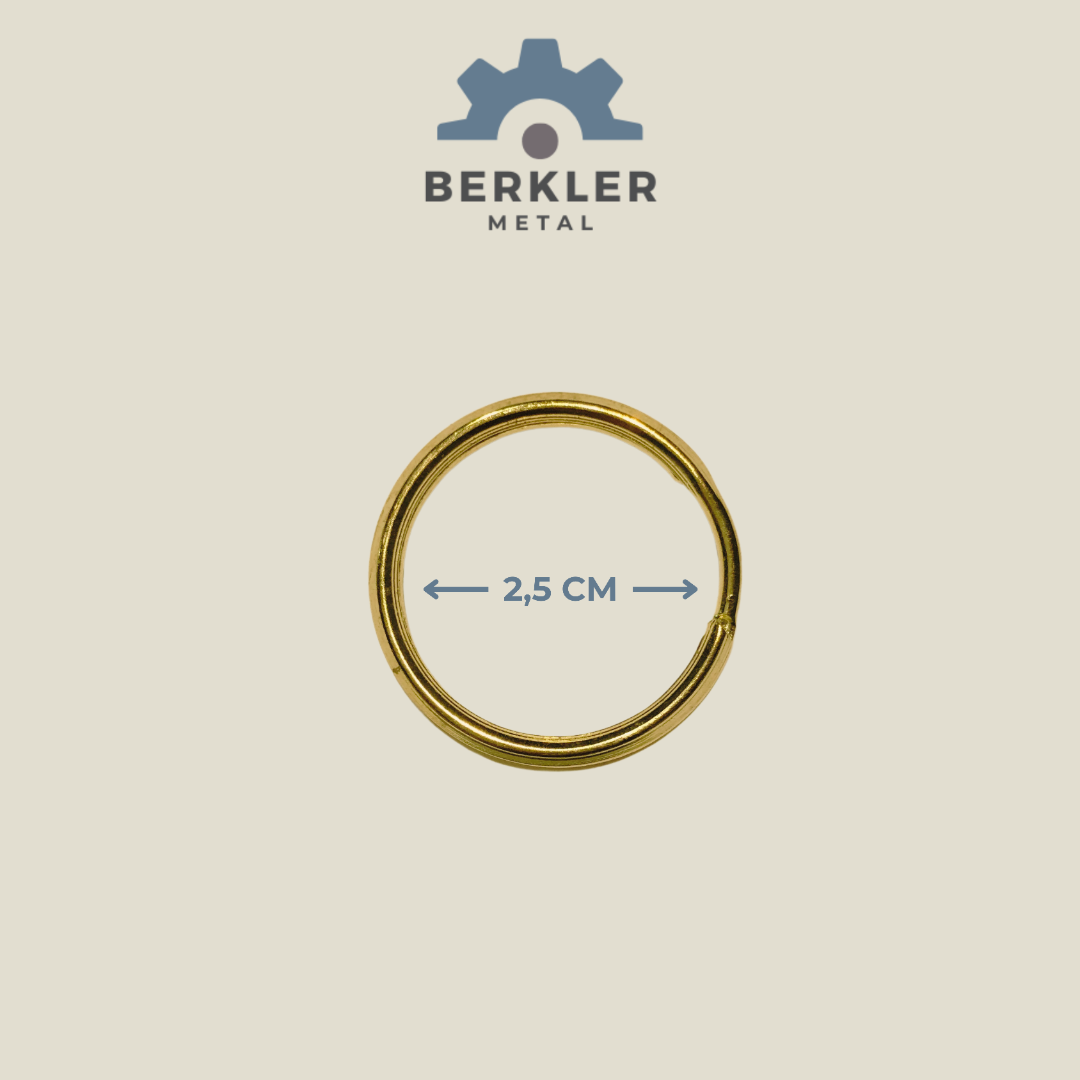 Konik model anahtarlık halkası 2,5 cm sarı renk