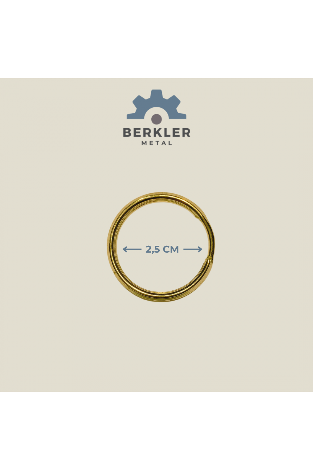 Konik model anahtarlık halkası 2,5 cm sarı renk