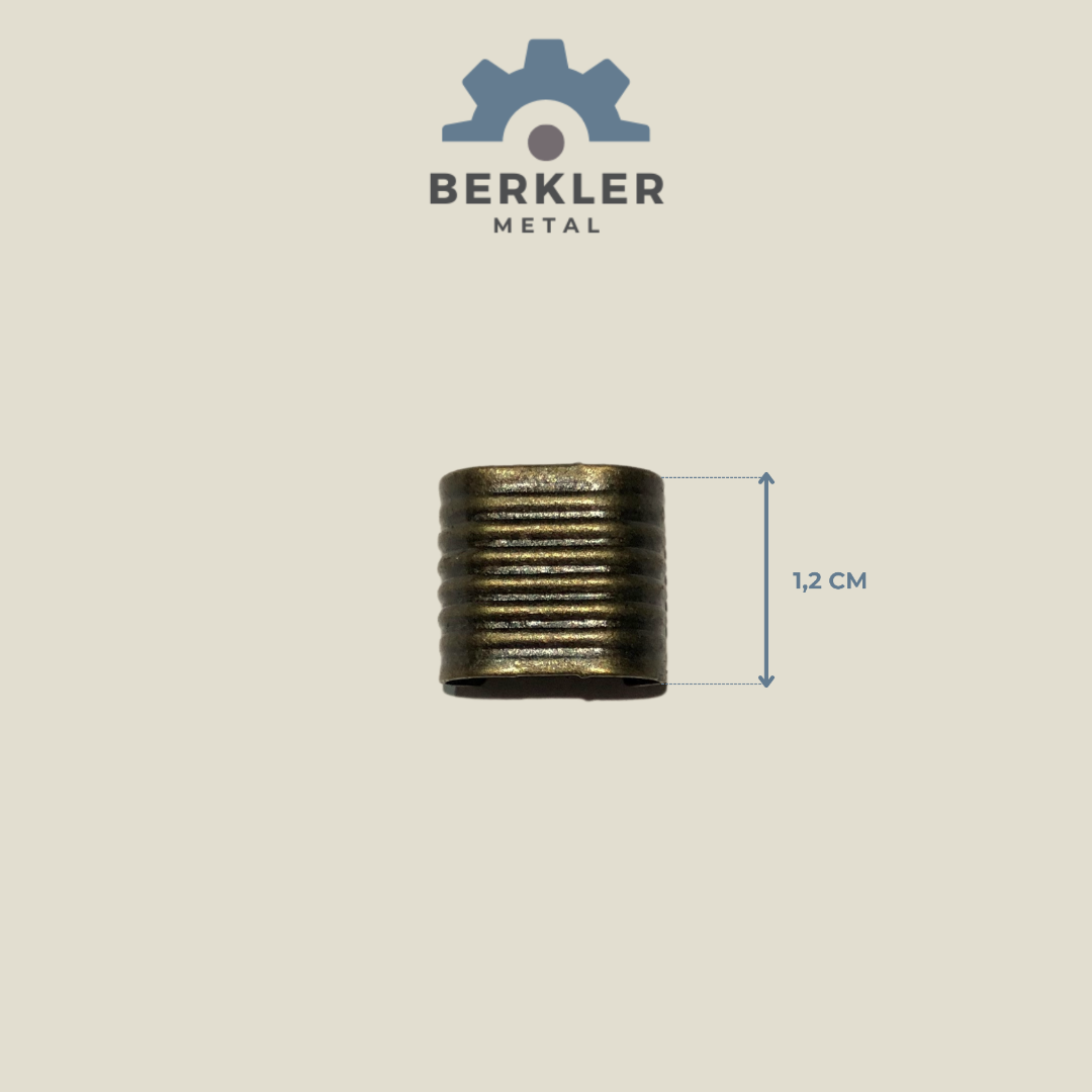 Küçük sıkma boğma kordon kapama 1,2 cm antik sarı renk