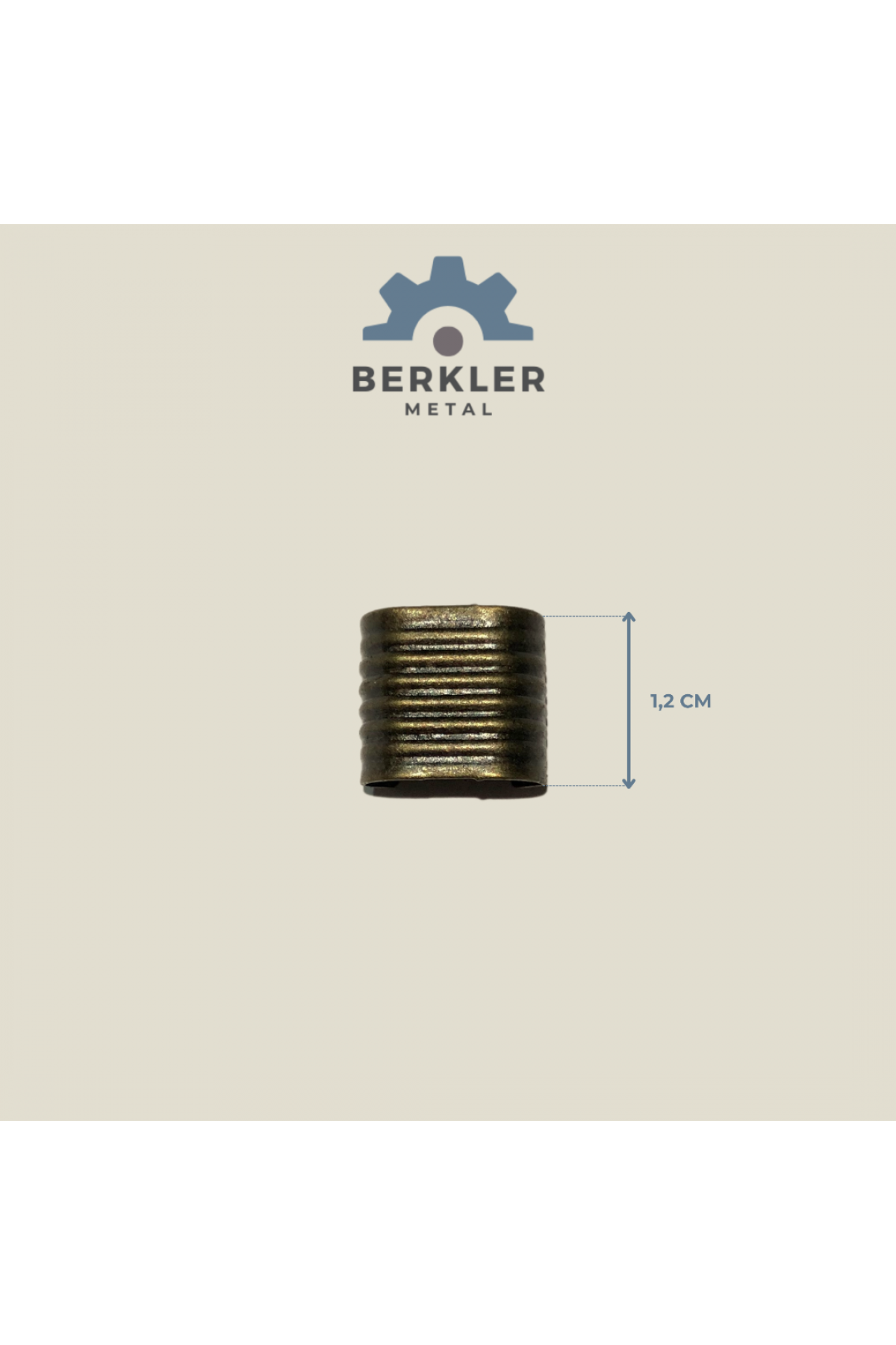 Küçük sıkma boğma kordon kapama 1,2 cm antik sarı renk