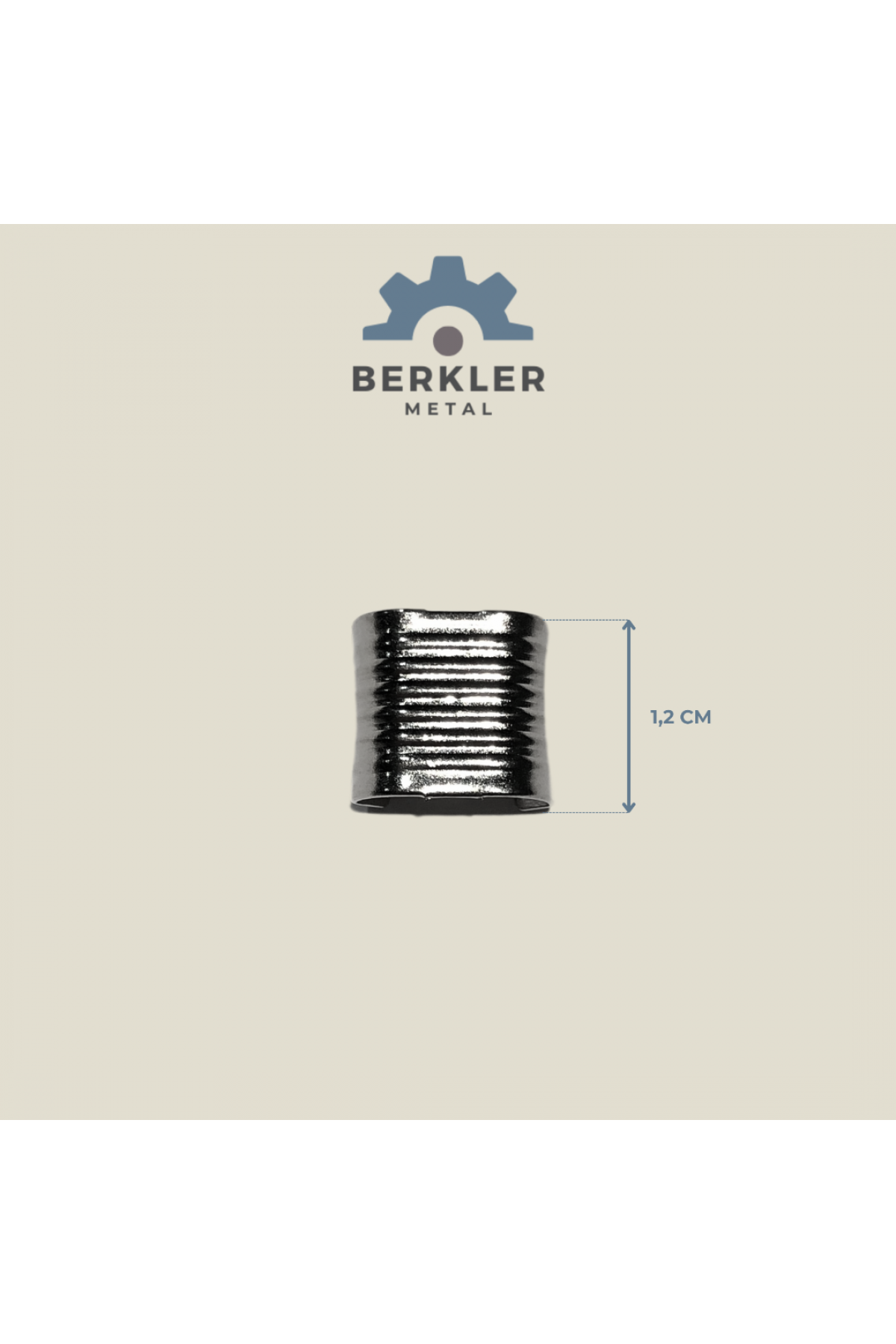 Küçük sıkma boğma kordon kapama 1,2 cm metal renk