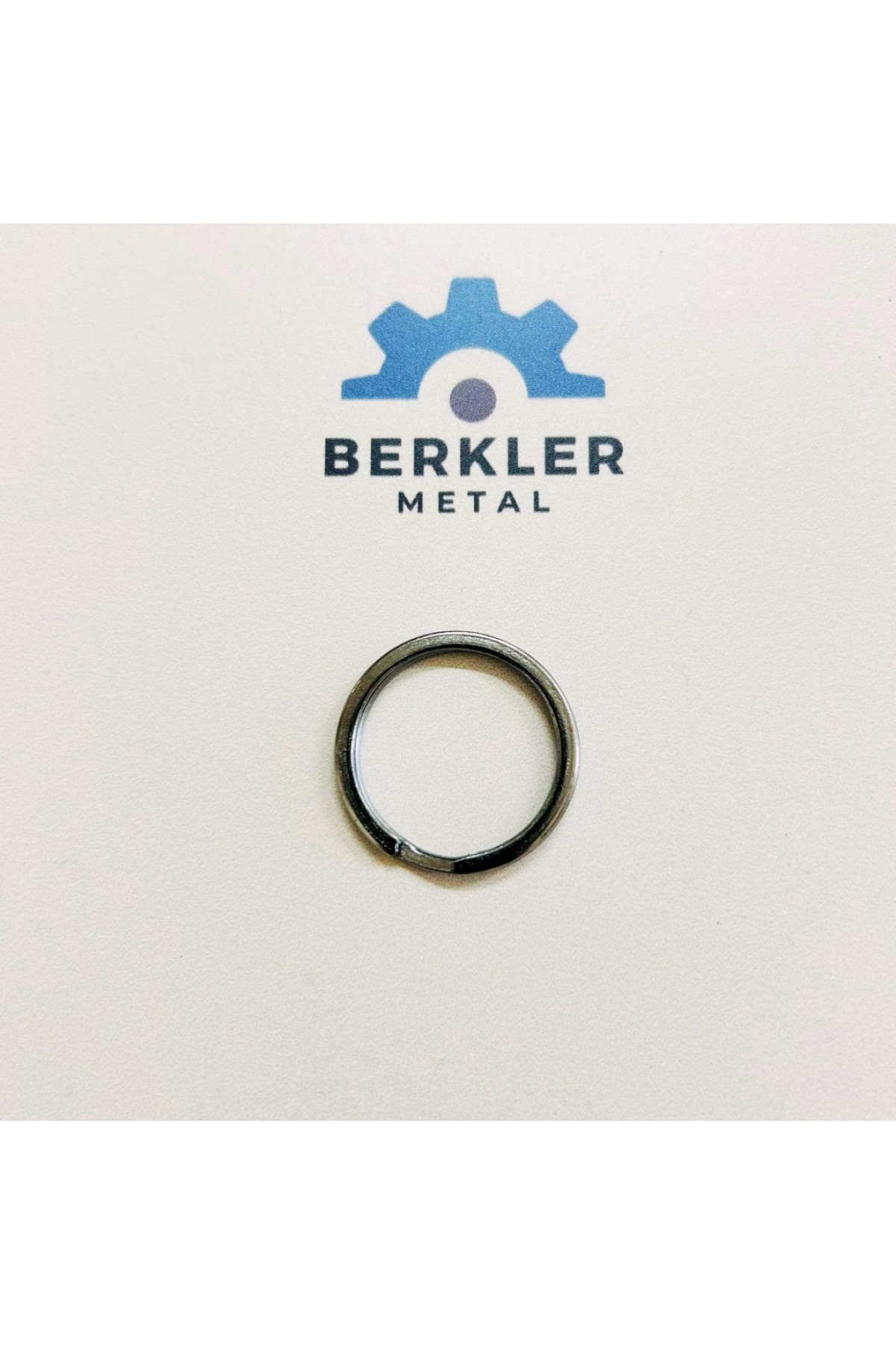 Ezme Model Anahtarlık Halkası Füme Renk Metal – Dayanıklı Anahtarlık Aparatı (Min. 100 Adet)