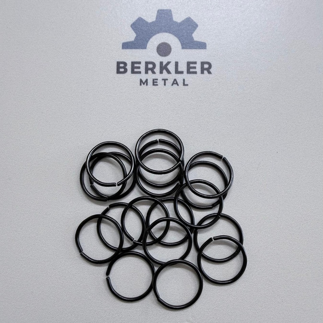 16 mm Metal Yuvarlak Halka 1.5 mm Siyah Renk - Çanta, Anahtarlık, Hobi Aparatı (Minimum Alım: 200 Adet)
