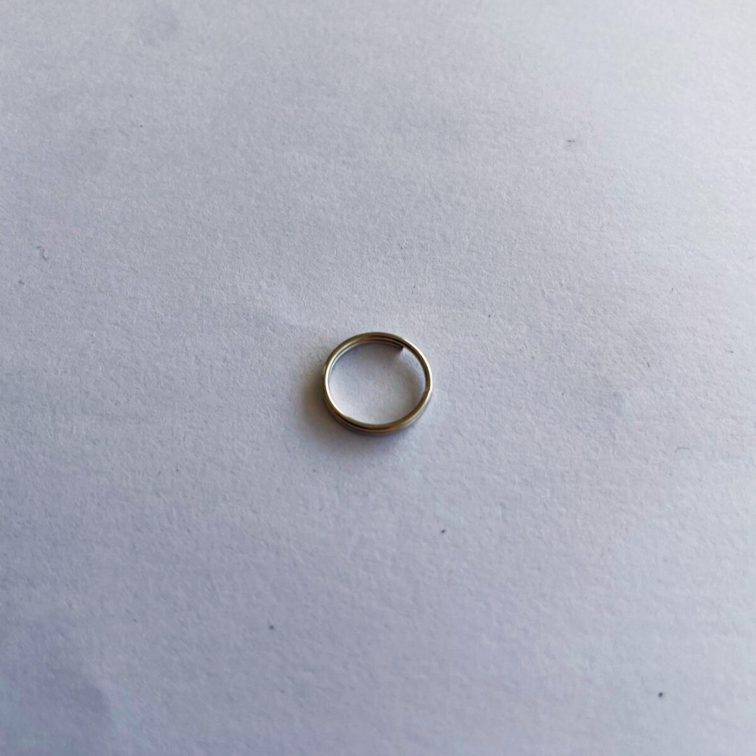 12 mm Çift Sargı Anahtarlık Halkası Metal Renk – Dayanıklı Anahtarlık Aparatı (Min. 1000 Adet)