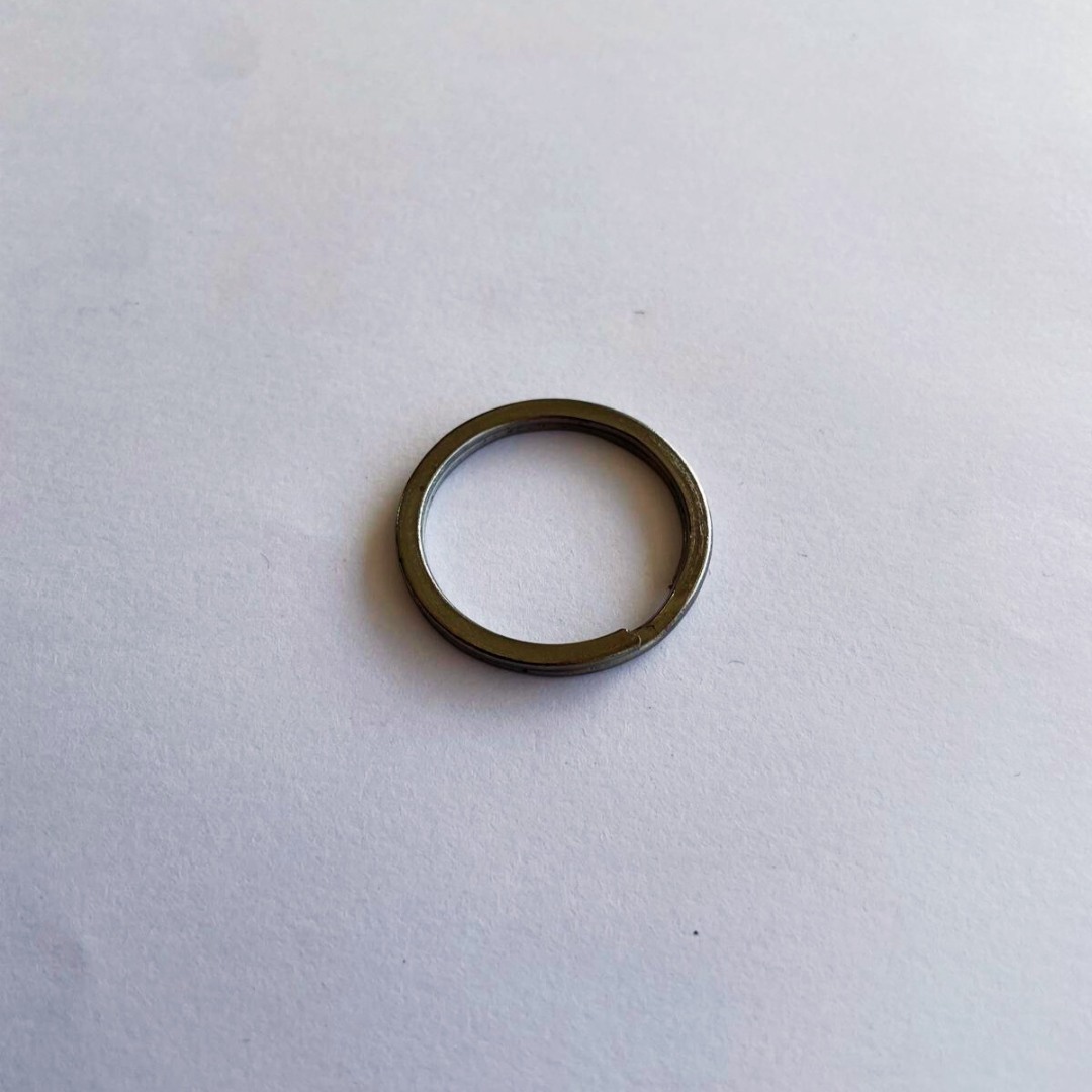 Ezme Model Anahtarlık Halkası Füme Renk Metal – Dayanıklı Anahtarlık Aparatı (Min. 100 Adet)