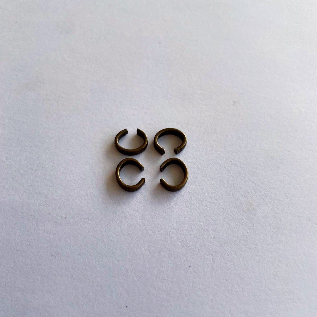 Yuvarlak İnce Bağlantı Halkası Antik Renk – Metal Takı Aparatı (Min. 500 Adet)