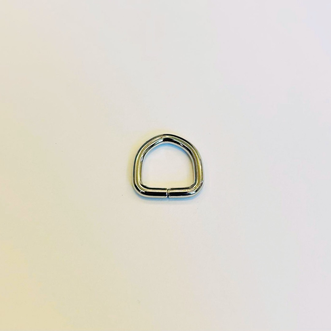 15 mm Nikel Kalın D Halka (4 mm Tel Kalınlığı)