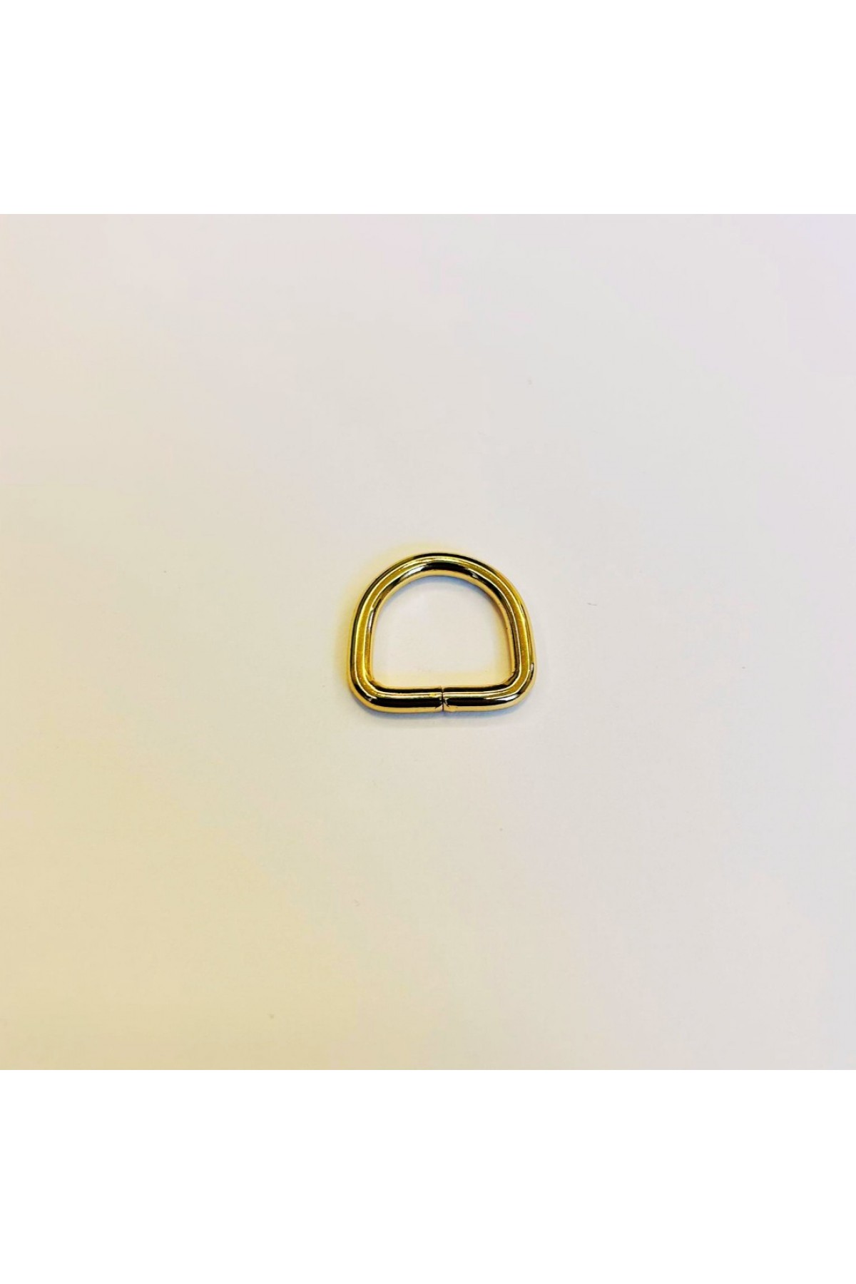 20x20 mm D Halka - 4 mm Kalınlık - Light Gold (100 Adet)