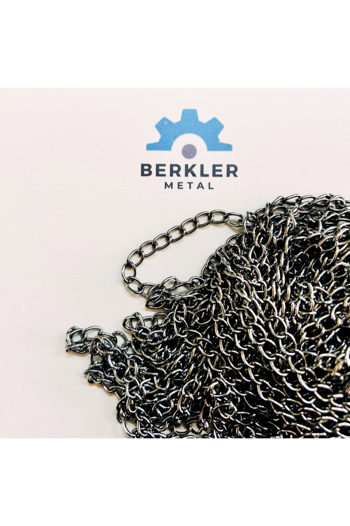 1,20 mm Kıvrık Zincir - Füme Rengi (Minimum 10 Metre)