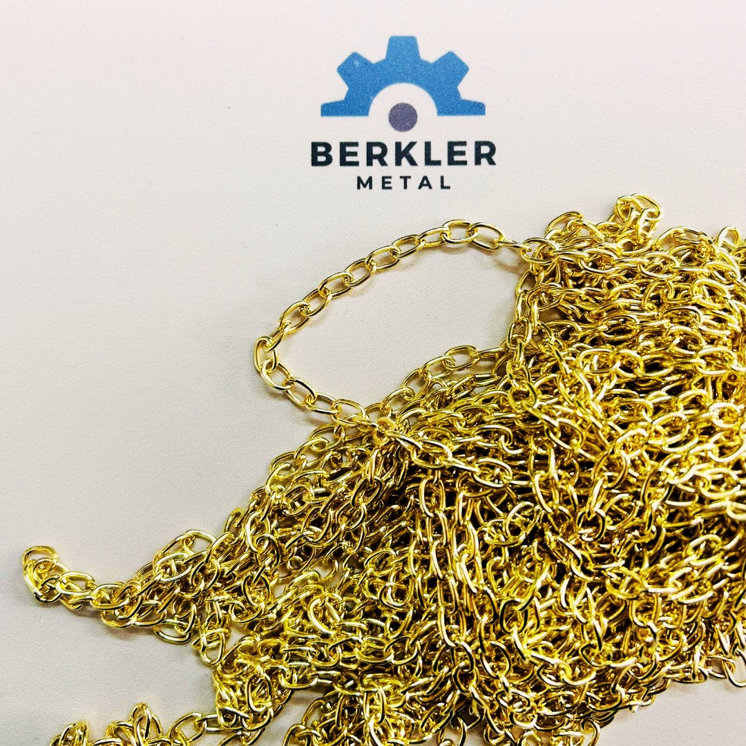 1,20 mm Düz Zincir - Sarı Renk (Minimum 10 Metre)