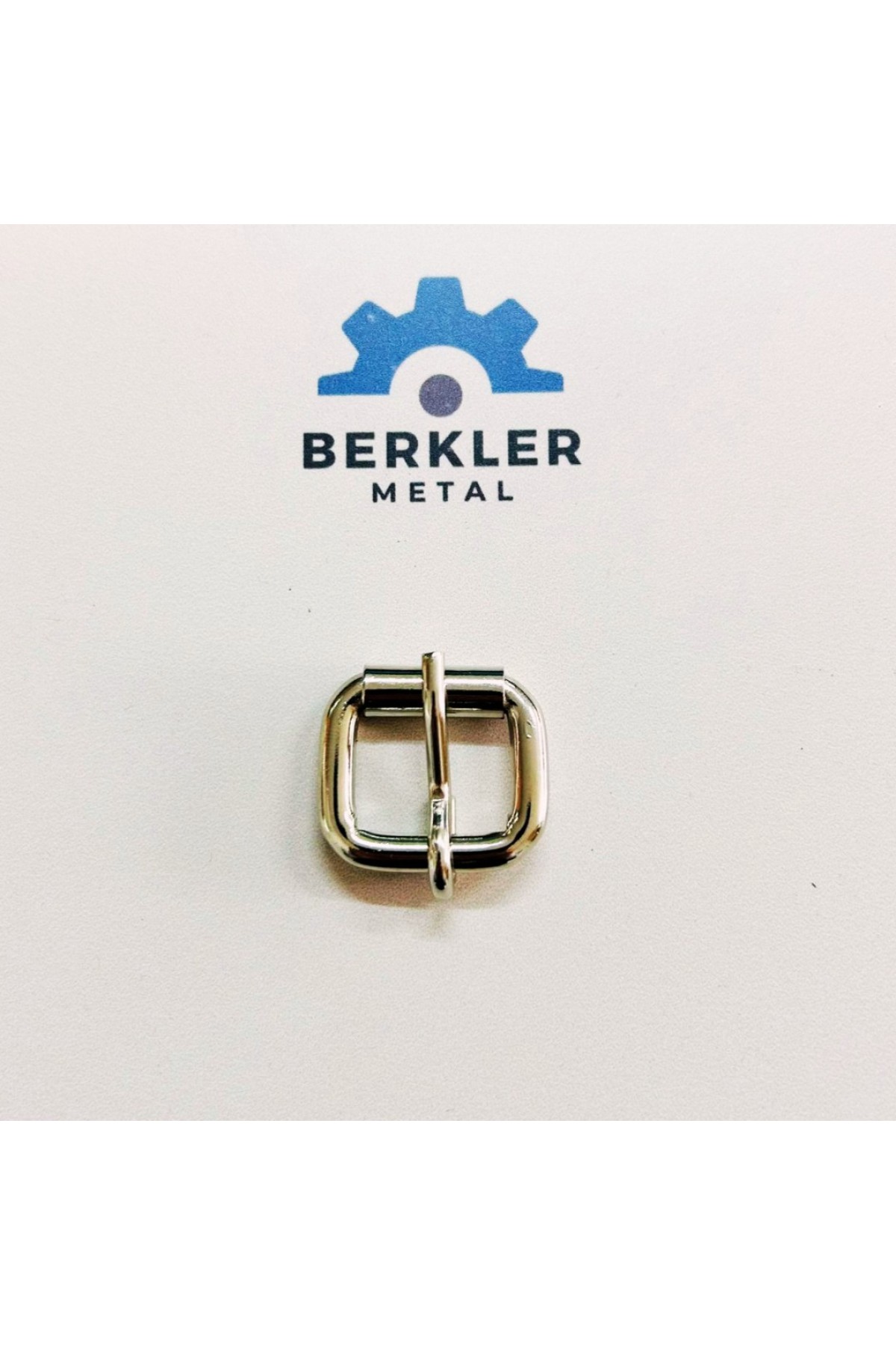 20 mm Makaralı Metal Toka (5 mm Kaynaklı - Çivi Dil) - Nikel