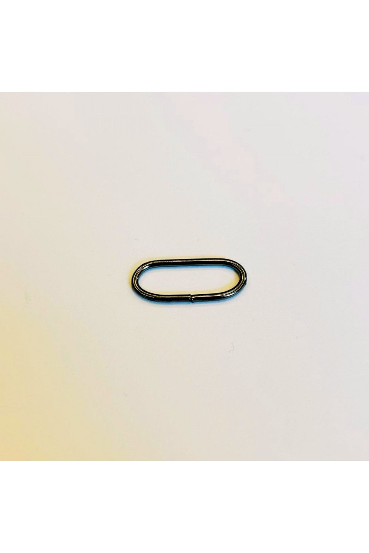 26x8 mm Oval Halka - 2 mm Kalınlık - Füme (Black Nickel) - 500 Adet