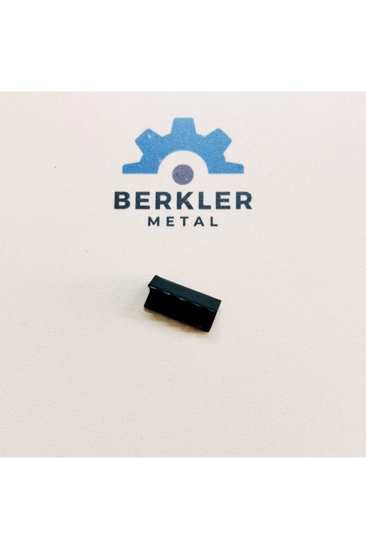 2 cm Metal Kordon Ucu Mat Siyah - Toptan 200 Adet | Berkler Metal