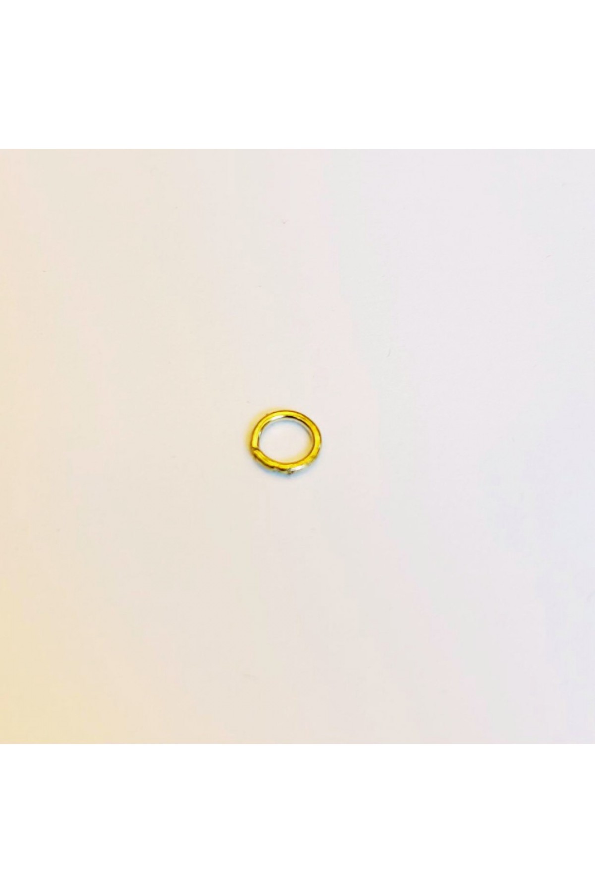 7mm x 1.5mm Sarı Metal Halka - 1000 Adet (İç Çap 7mm)