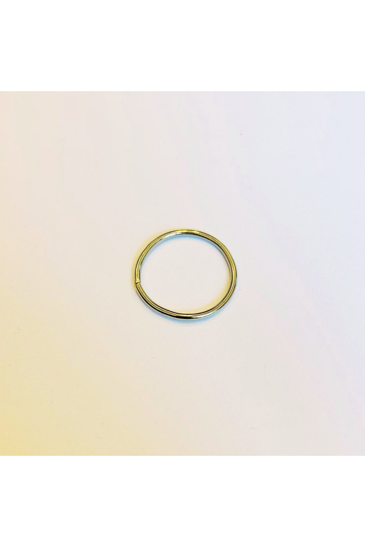 2,5 cm Yuvarlak Metal Halka - 2 mm Tel Kalınlığı (Nikel) - Minimum 500 Adet