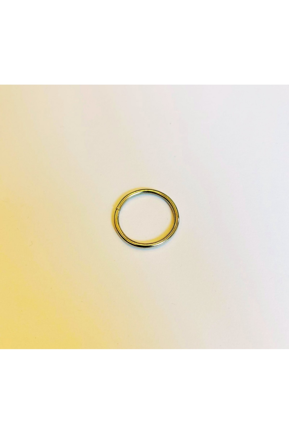 2,5 cm Yuvarlak Metal Halka - 2,5 mm Kalın Tel (Nikel) - Minimum 200 Adet