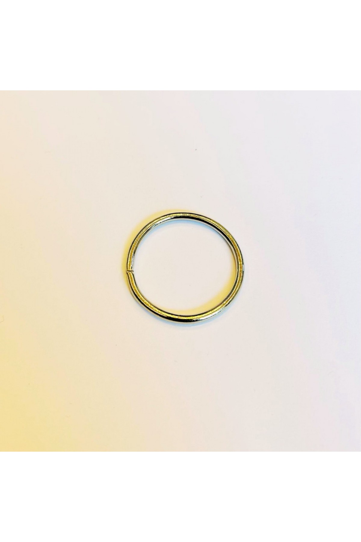 3,5 cm Yuvarlak Metal Halka - 3,5 mm Kalın Tel (Nikel) - Minimum 100 Adet