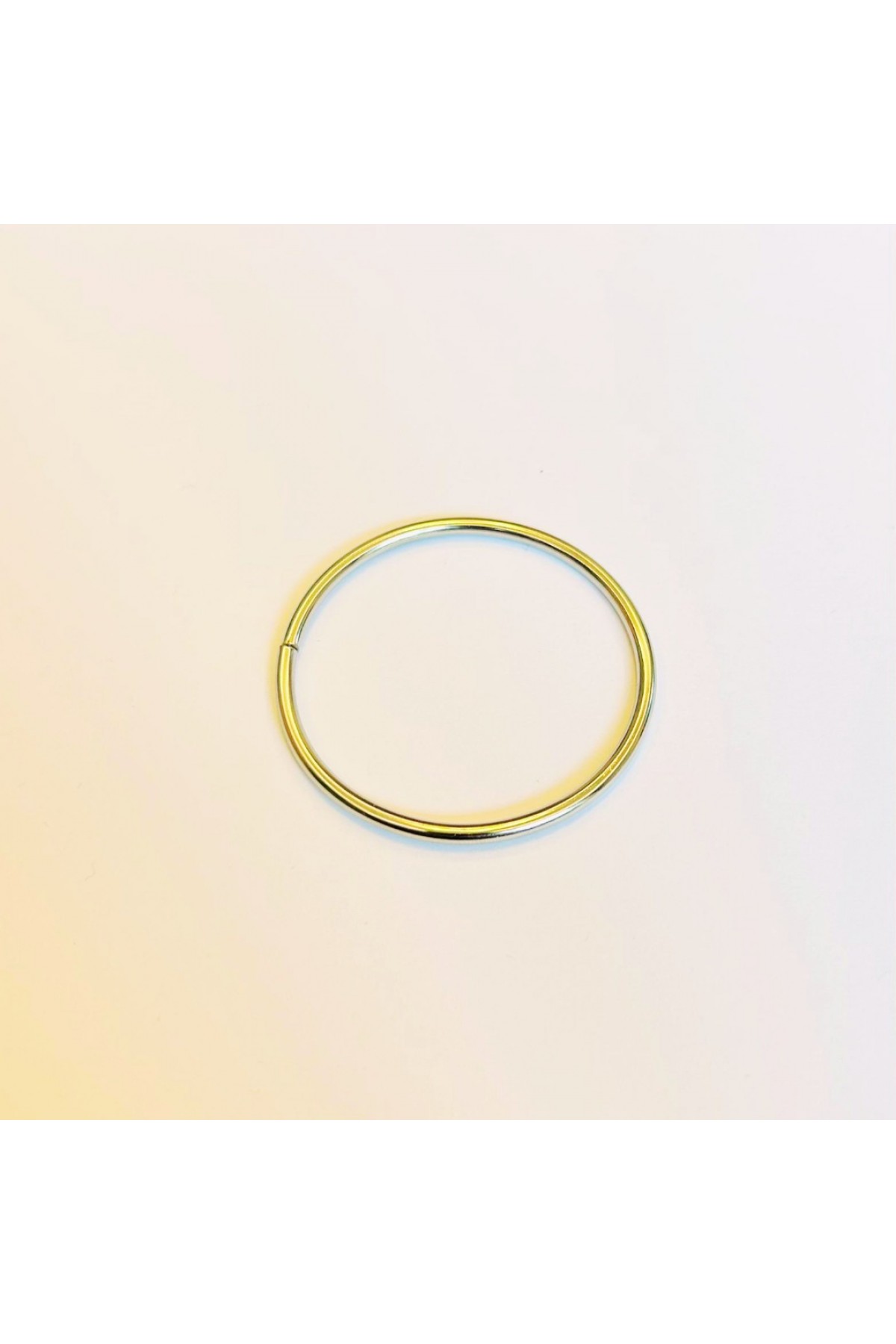 5 cm Yuvarlak Metal Halka - 3 mm Tel Kalınlığı (Nikel) - Minimum 50 Adet