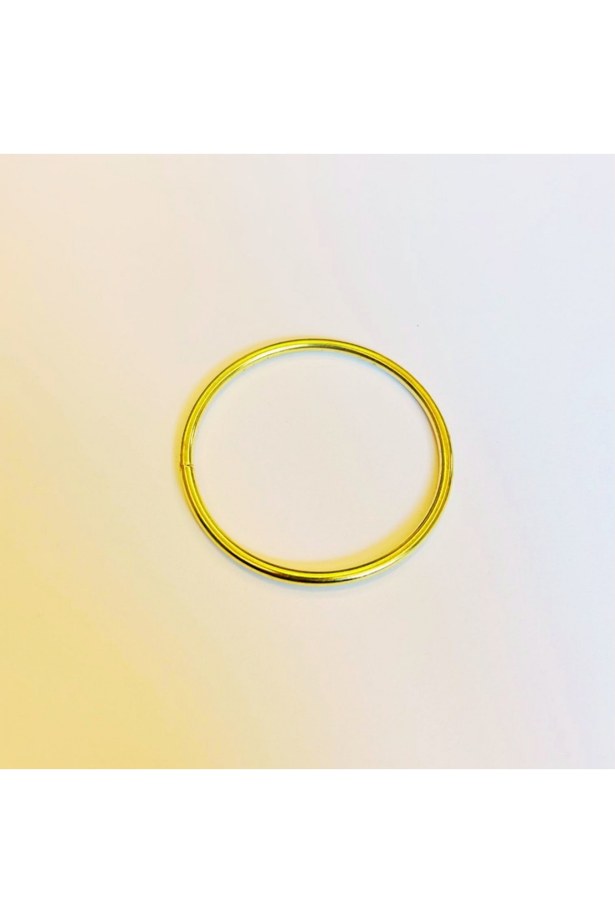 6 cm Yuvarlak Metal Halka - 3,5 mm Tel Kalınlığı (Sarı Renk) - Minimum 50 Adet