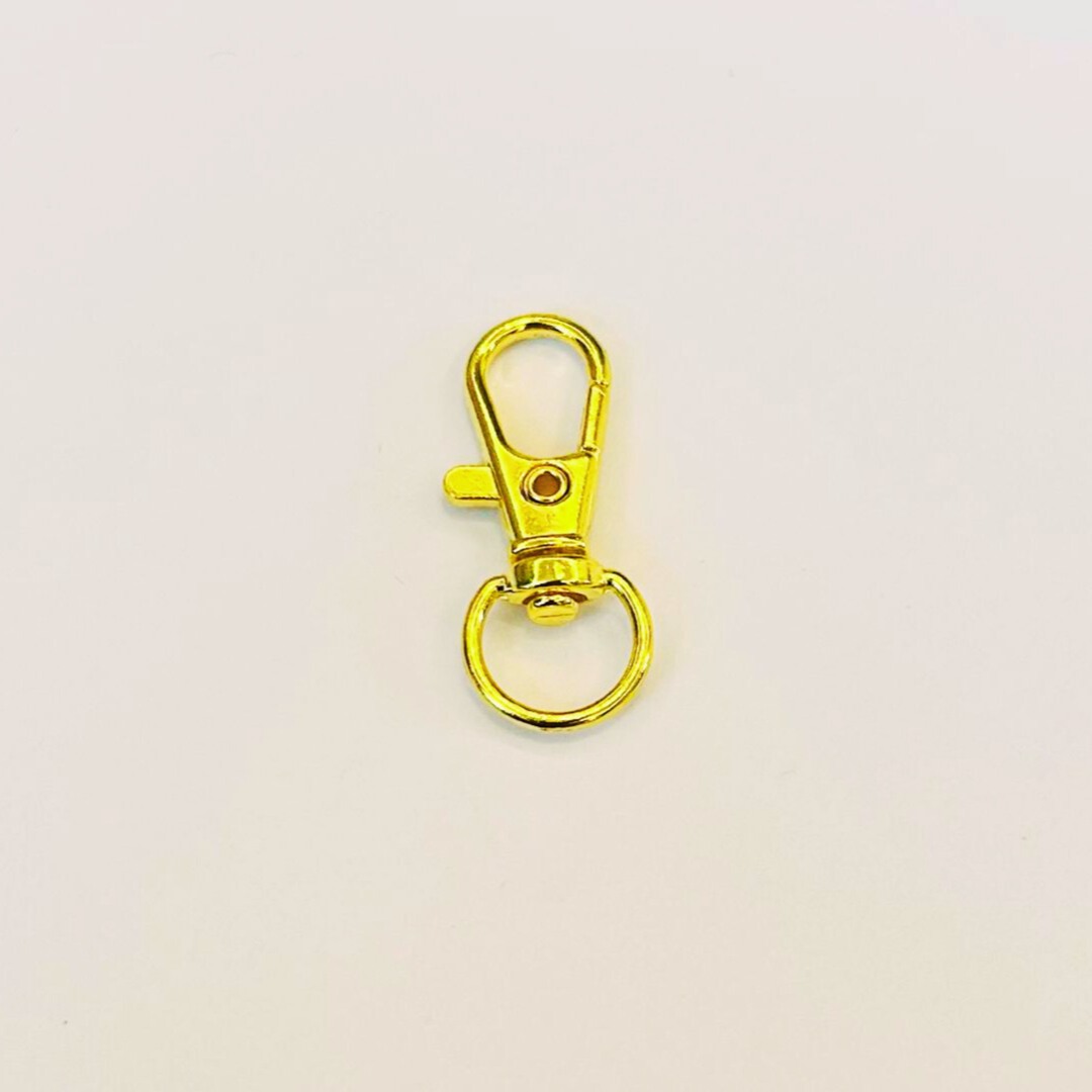 1 cm Minik Paris Kanca Gold Renk – Metal Anahtarlık ve Aksesuar Aparatı (Min. 100 Adet)