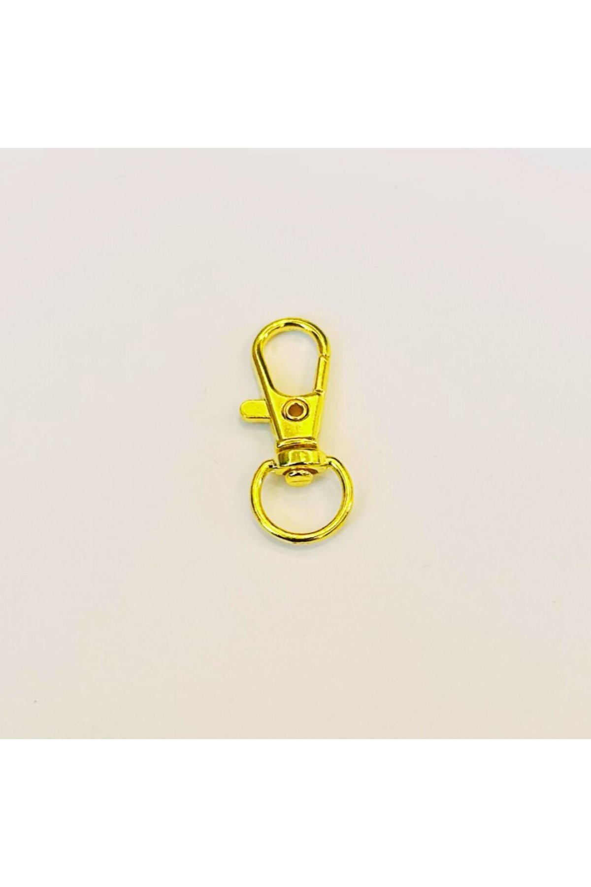 1 cm Minik Paris Kanca Gold Renk – Metal Anahtarlık ve Aksesuar Aparatı (Min. 100 Adet)