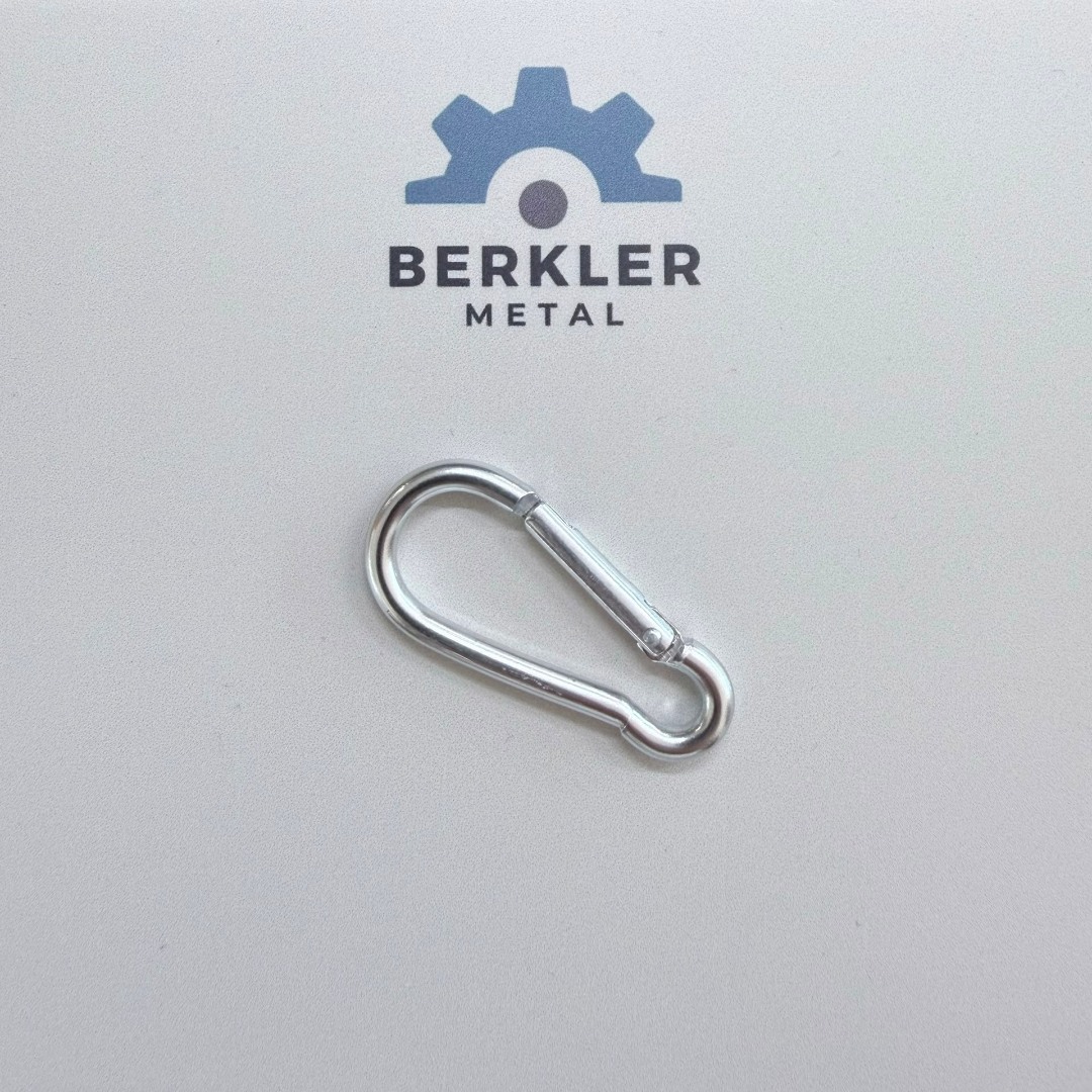 4 cm Karabina Kanca Nikel Renk Metal Karabina Aparatı