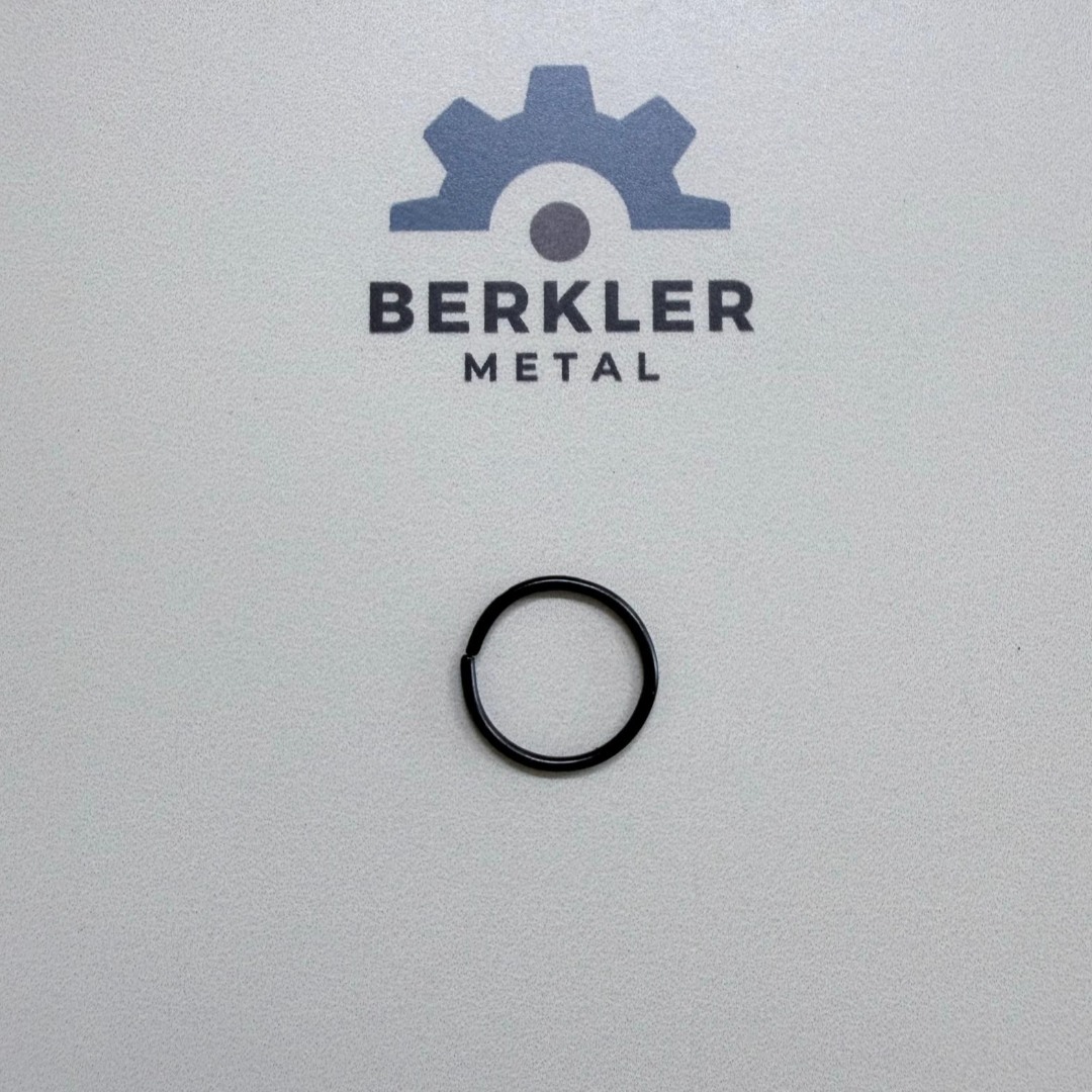 16 mm Metal Yuvarlak Halka 1.5 mm Siyah Renk - Çanta, Anahtarlık, Hobi Aparatı (Minimum Alım: 200 Adet)