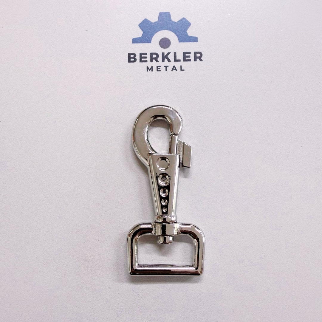 2.5 cm Nikel Büyük Boy Tasma Kancası (8 cm)