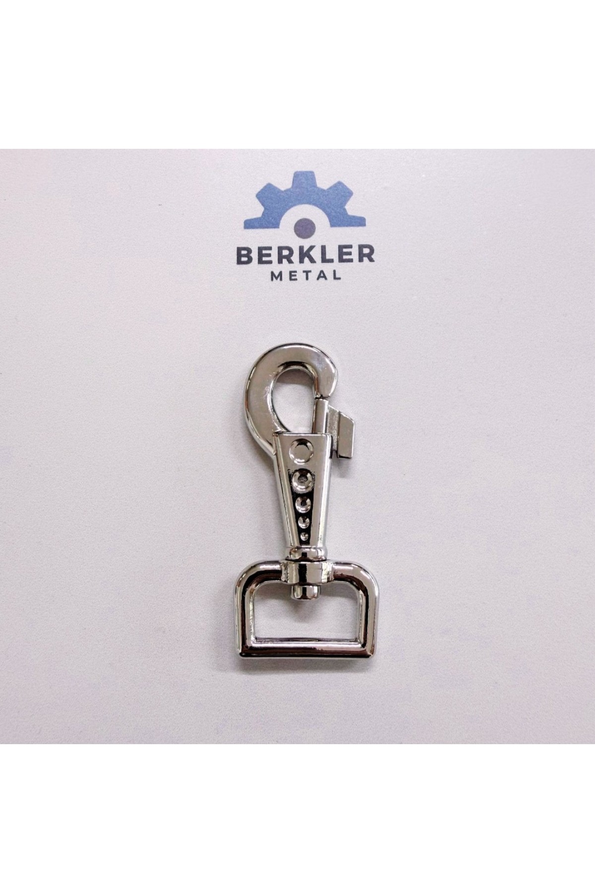2.5 cm Nikel Büyük Boy Tasma Kancası (8 cm)