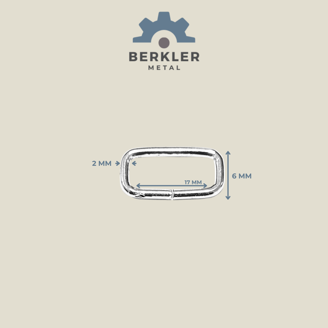 17 mm * 6 mm * 2 mm çerçeve metal renk