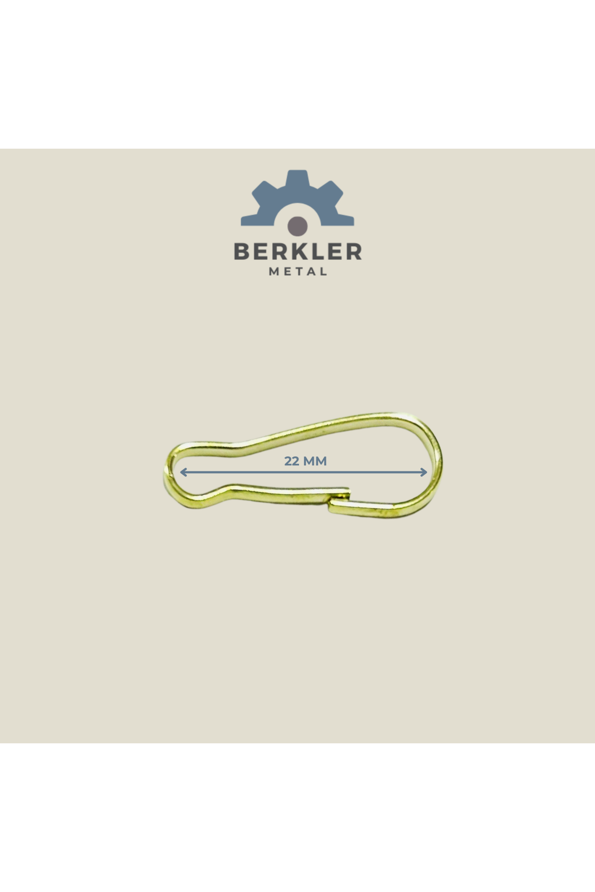 22 mm tel kanca sarı renk