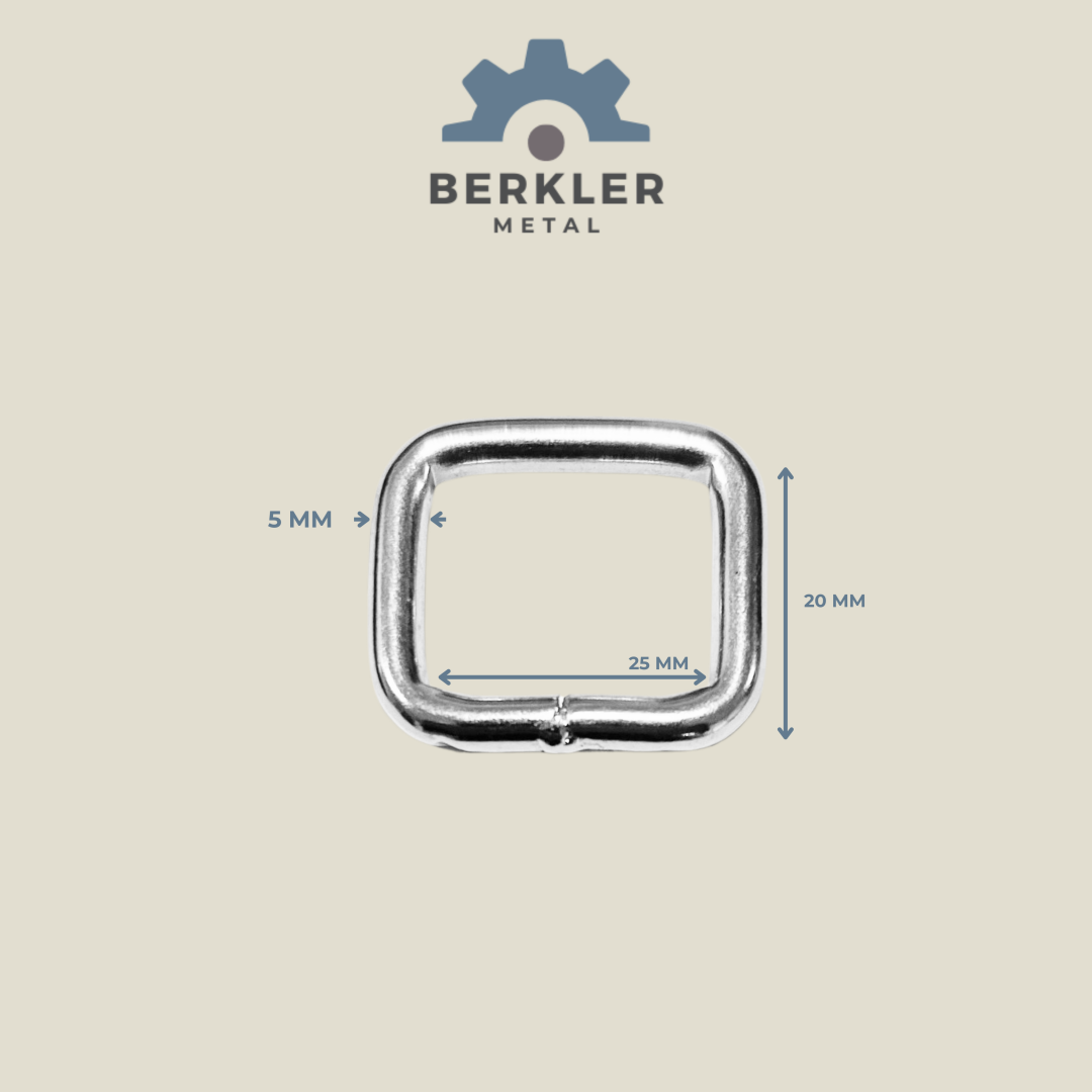 25 mm * 20 mm *5 mm kaynaklı çerçeve halka metal renk