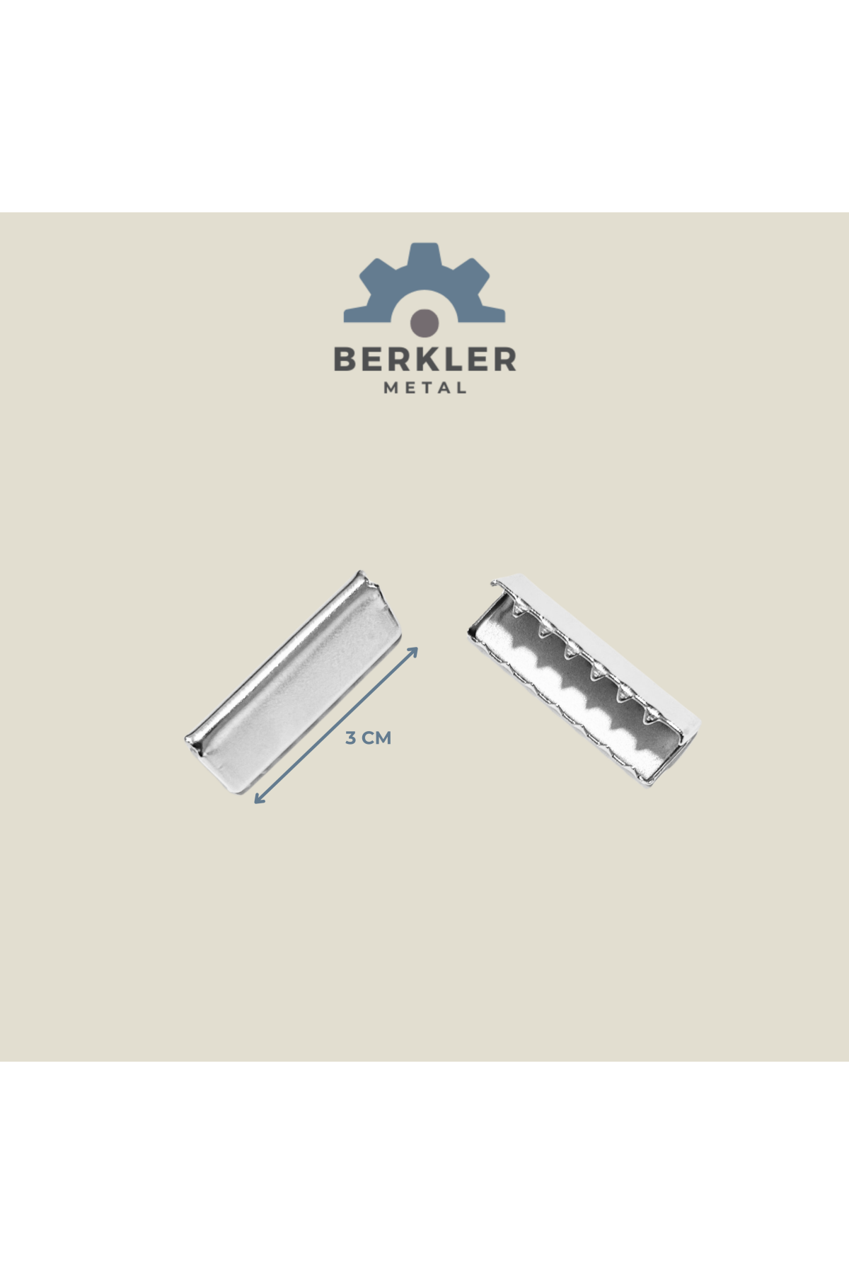 3 cm. uç nikel metal renk
